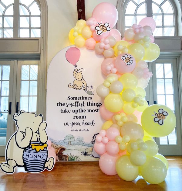 Winnie Pooh Balloon Garland (Available in Pastel Blue)